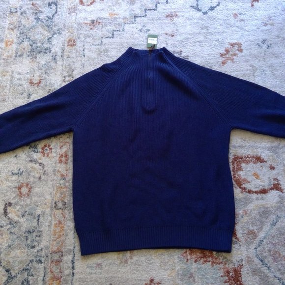 Sid Mashburn Cotton Quarter Zip Sweater XL - Picture 2 of 4
